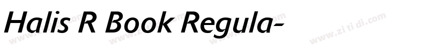 Halis R Book Regula字体转换